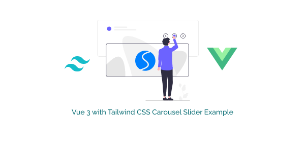 vue 3 with tailwind css carousel slider example