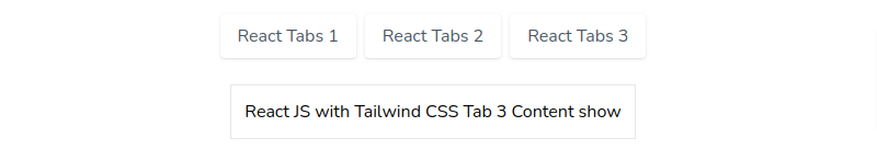 a react tailwind css tabs component